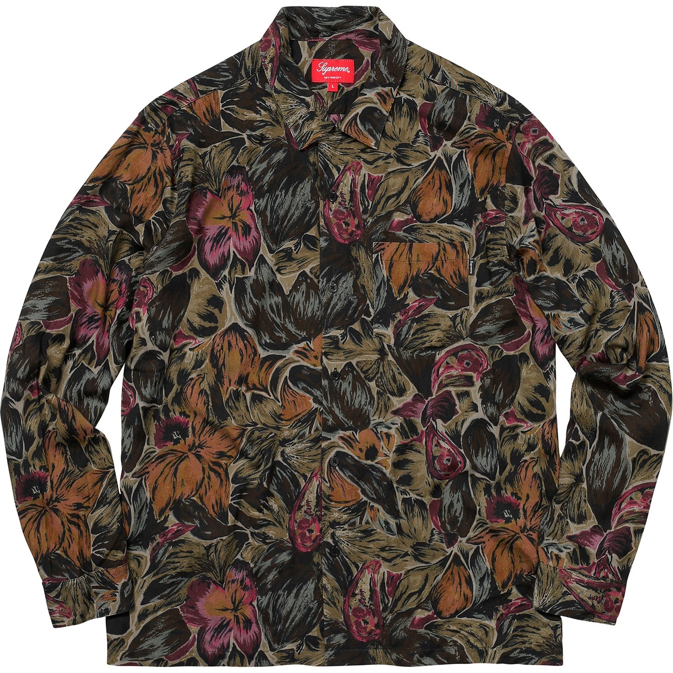 Painted Floral Rayon Shirt view 3